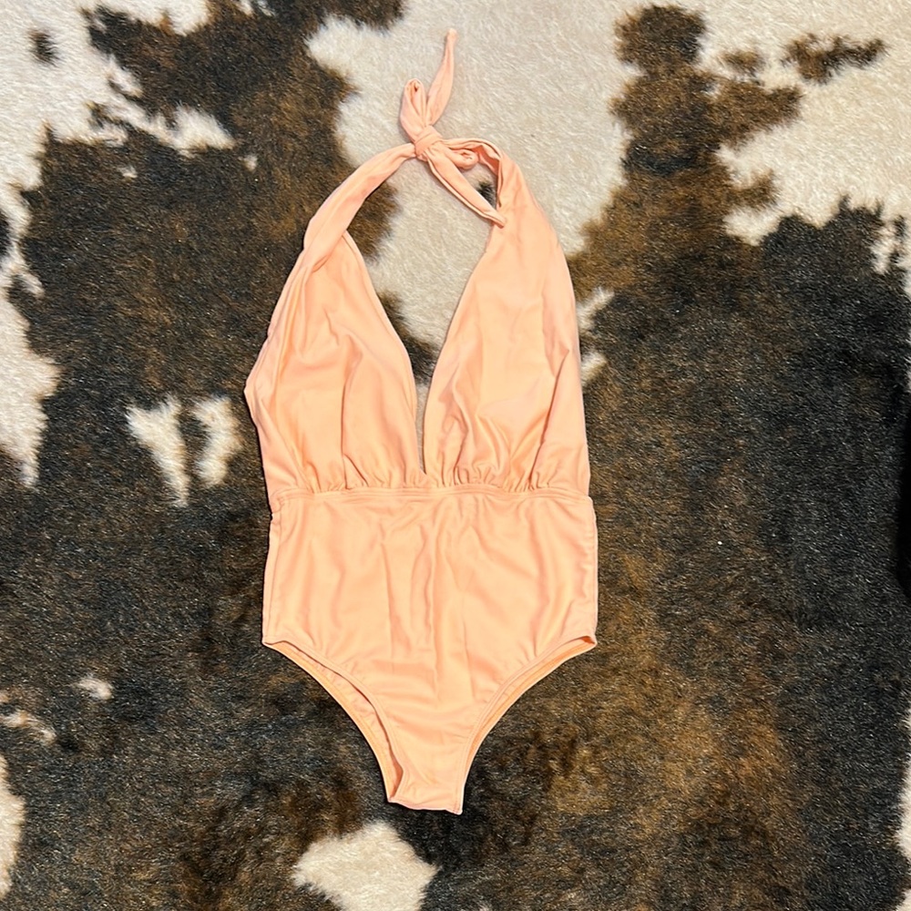 American Apparel Nylon tricot halter one piece